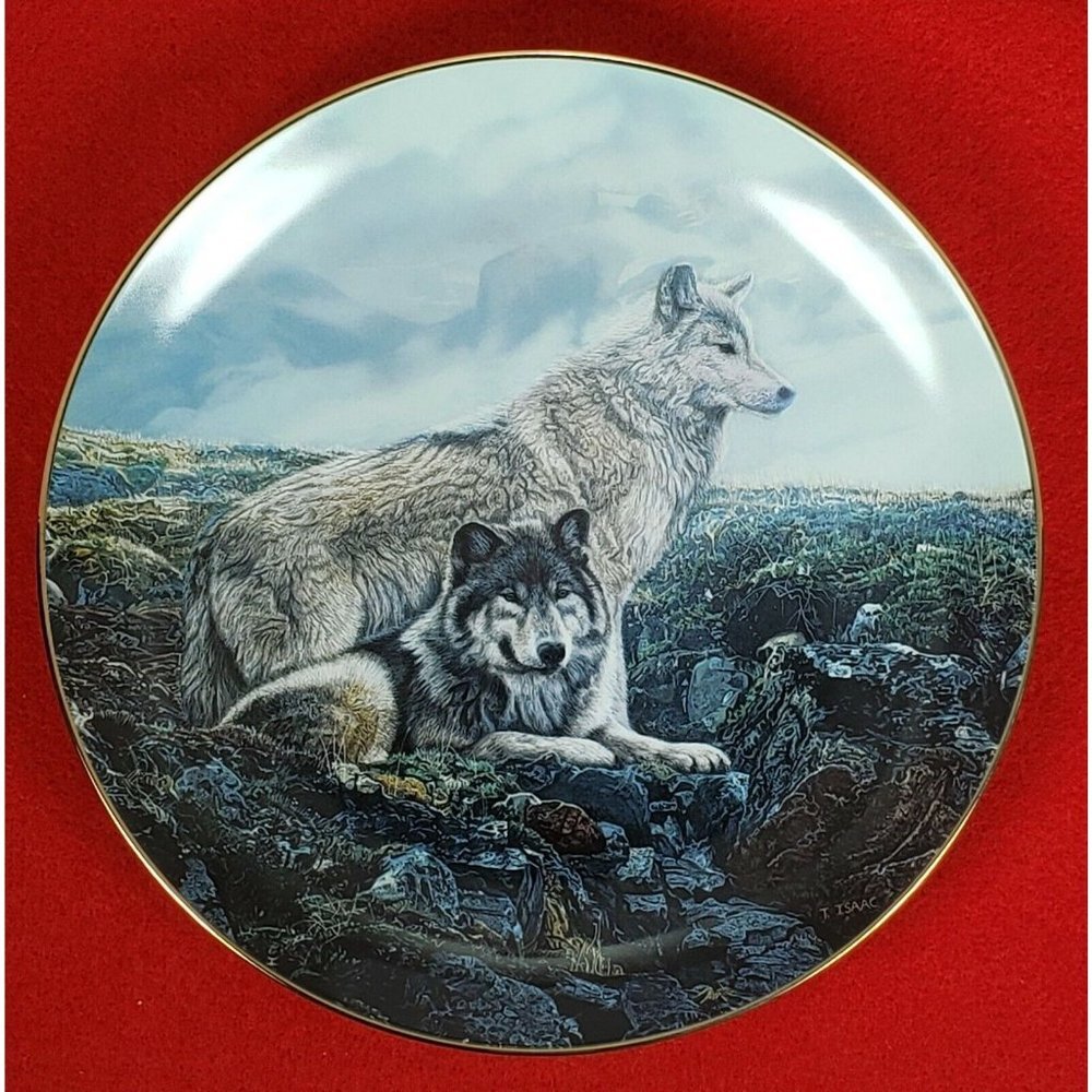 Wolf Encounters: A Masters Collection "Above Timberline" Bradford Plate MIB+COA